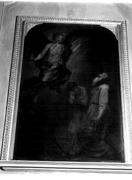 miracolo di Sant'Antonio Abate (dipinto, elemento d'insieme) di Traverso Mattia (fine sec. XIX)