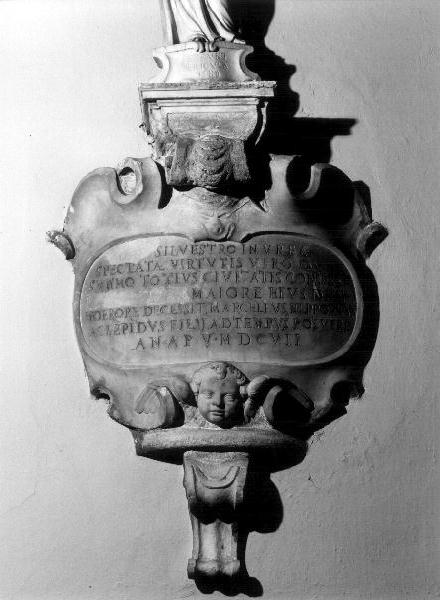 cherubino (lapide tombale, elemento d'insieme) - bottega ligure (sec. XVII)