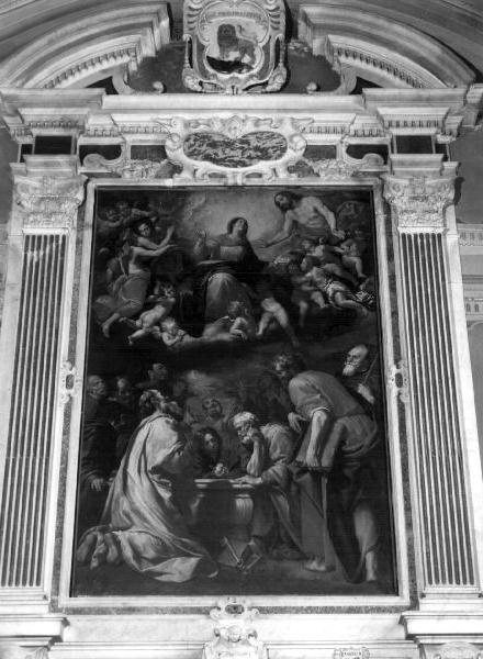 L'ASSUNTA, Madonna Assunta (dipinto, elemento d'insieme) di Fiasella Domenico detto Sarzana (sec. XVII)