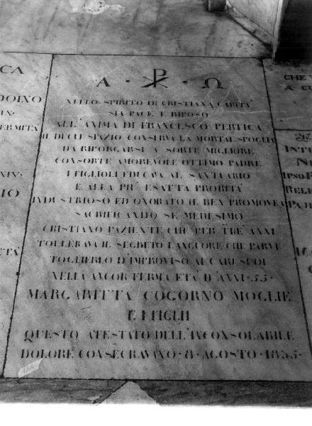 lapide tombale, opera isolata - bottega ligure (sec. XIX)