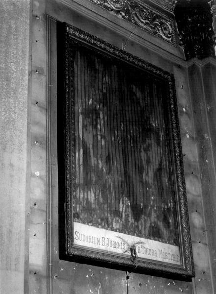 beato Giovanni da Trua martire (corporale, opera isolata) - manifattura italiana (sec. XIX)