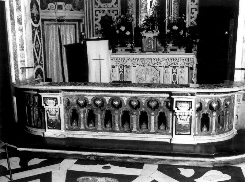 balaustrata, elemento d'insieme - bottega napoletana (primo quarto sec. XVIII)