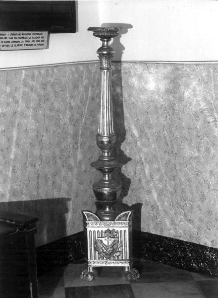 candeliere, serie - bottega ligure (primo quarto sec. XIX)