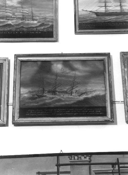 NAUFRAGIO (ex voto, opera isolata) - PRODUZIONE LIGURE (sec. XIX)