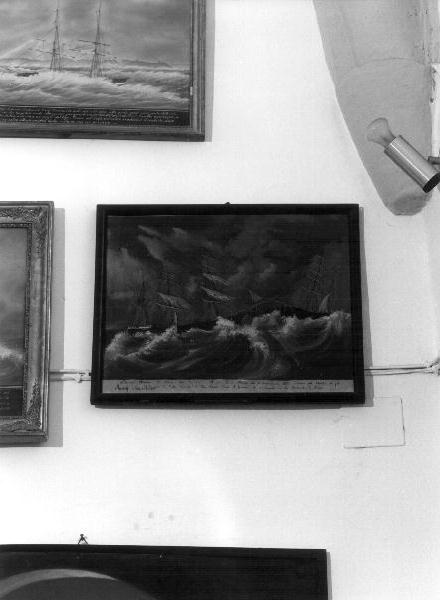 NAUFRAGIO (ex voto, opera isolata) - PRODUZIONE LIGURE (sec. XIX)