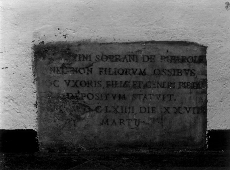 lapide tombale, opera isolata - bottega ligure (sec. XVII)