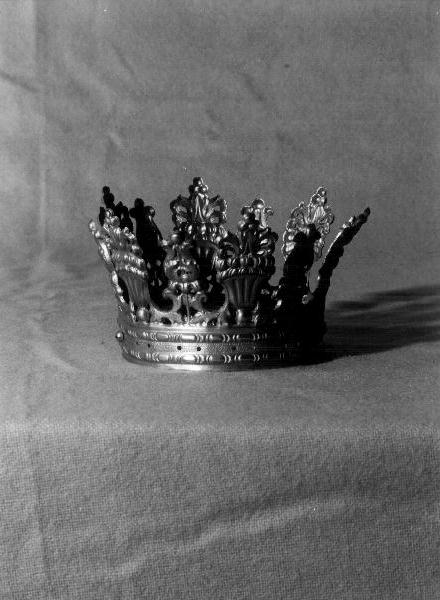 corona da statua, opera isolata - PRODUZIONE LIGURE (metà sec. XIX)