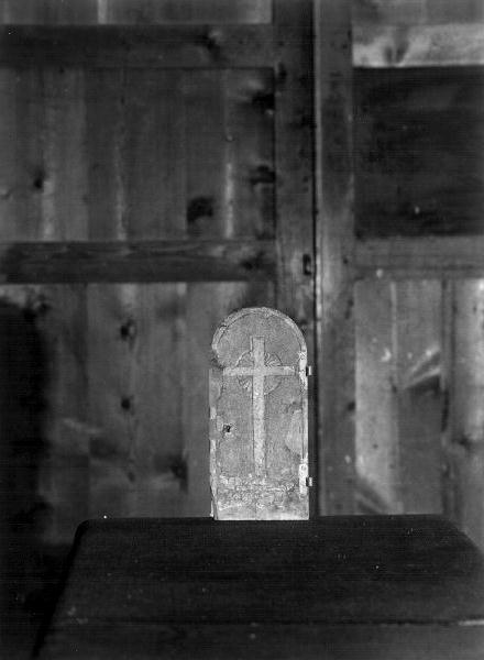 croce (sportello di tabernacolo, opera isolata) - bottega ligure (ultimo quarto sec. XIX)