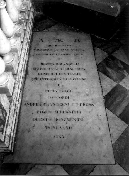 lapide, opera isolata - bottega ligure (sec. XIX)