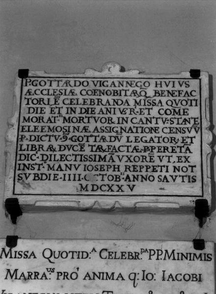 lapide, opera isolata - bottega ligure (sec. XVII)