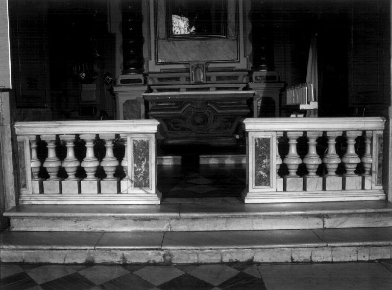 balaustrata, coppia - bottega ligure (sec. XVII)