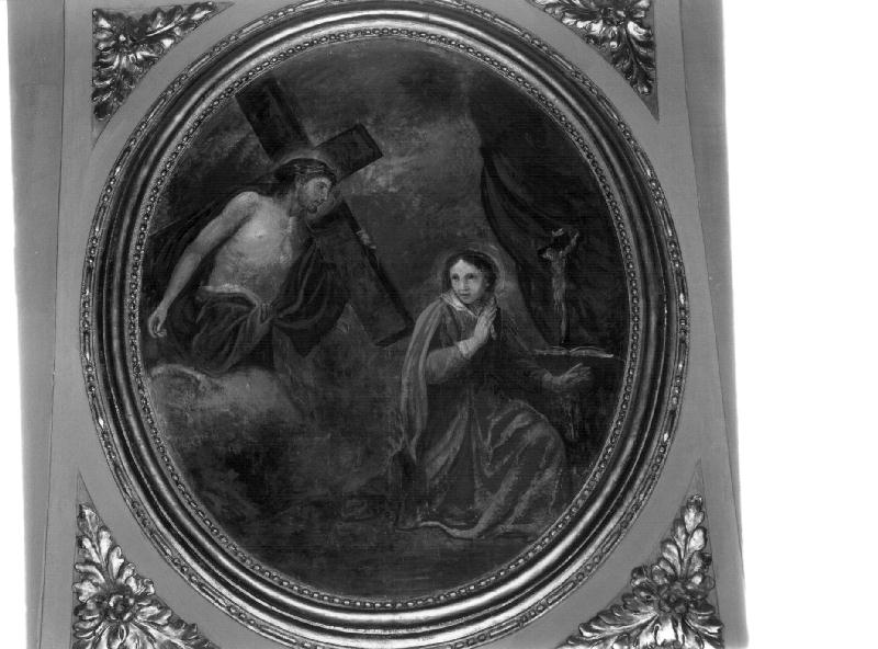 Santa Caterina da Genova (dipinto, elemento d'insieme) di Paganelli Giuseppe (attribuito) (secc. XVIII/ XIX)