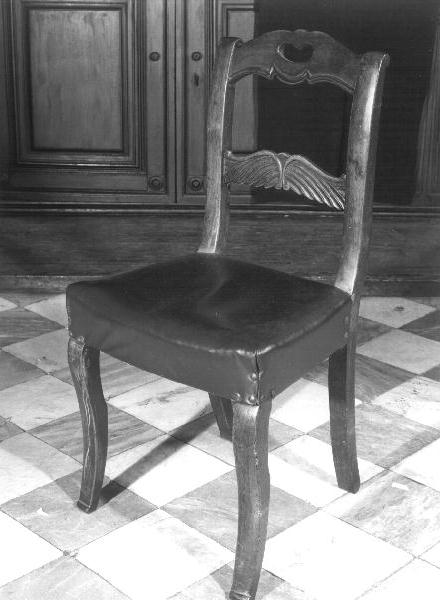 sedia, opera isolata - bottega ligure (fine/inizio secc. XIX/ XX)