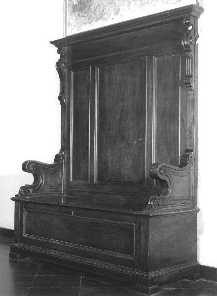 panca, opera isolata - bottega ligure (fine/inizio secc. XIX/ XX)