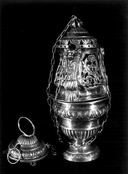 cherubini (turibolo, elemento d'insieme) - bottega genovese (sec. XIX)