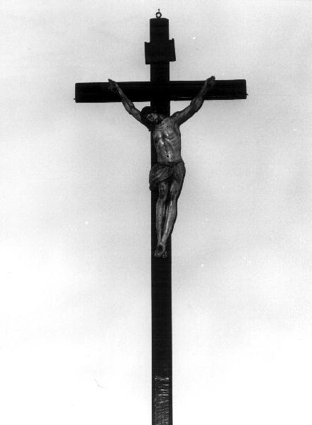 Cristo crocifisso (crocifisso, opera isolata) - bottega ligure (ultimo quarto sec. XIX)