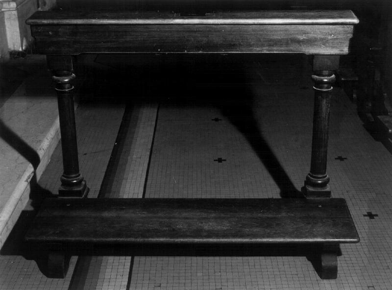 inginocchiatoio, opera isolata - bottega ligure (secondo quarto sec. XX)