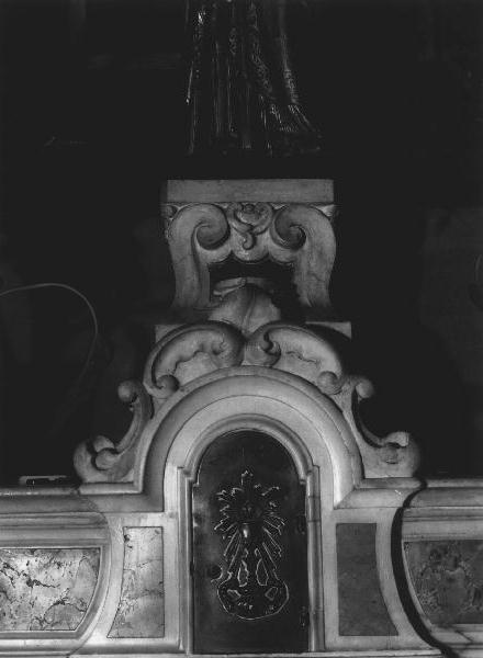 piedistallo, elemento d'insieme - bottega ligure (secc. XIX/ XX)