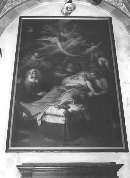 morte di San Giuseppe (dipinto, opera isolata) di Magnasco Stefano (sec. XVII)
