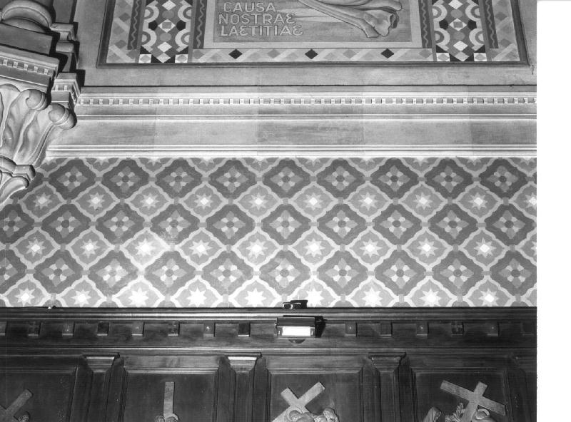 motivi decorativi geometrici (decorazione pittorica, opera isolata) - ambito ligure (sec. XX)