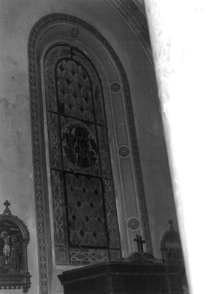 beato Benedetto Cottolengo (vetrata, elemento d'insieme) di Polloni Guido & C (sec. XX)