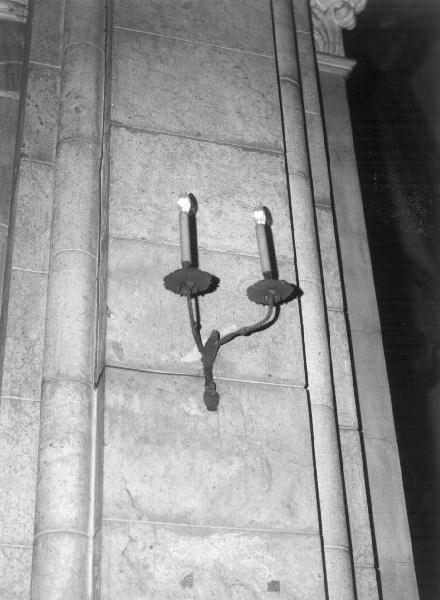 candeliere da parete, serie - PRODUZIONE LIGURE (prima metà sec. XX)