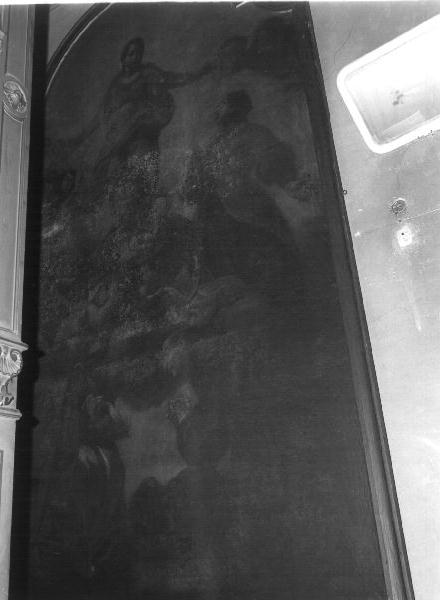 Madonna Immacolata appare a Santa Caterina da Genova (dipinto, opera isolata) - ambito ligure (metà sec. XVIII)