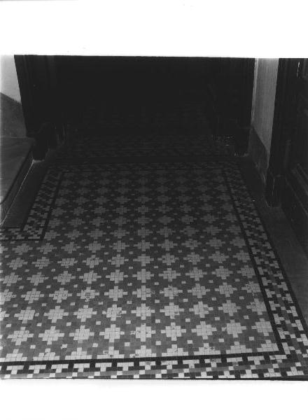 motivi decorativi geometrici (pavimento, opera isolata) - PRODUZIONE GENOVESE (sec. XX)