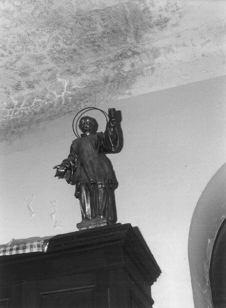 San Filippo Neri (statua, elemento d'insieme) - bottega ligure (sec. XVII)