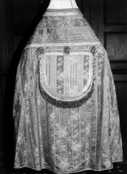 piviale, elemento d'insieme - manifattura ligure (fine sec. XIX)