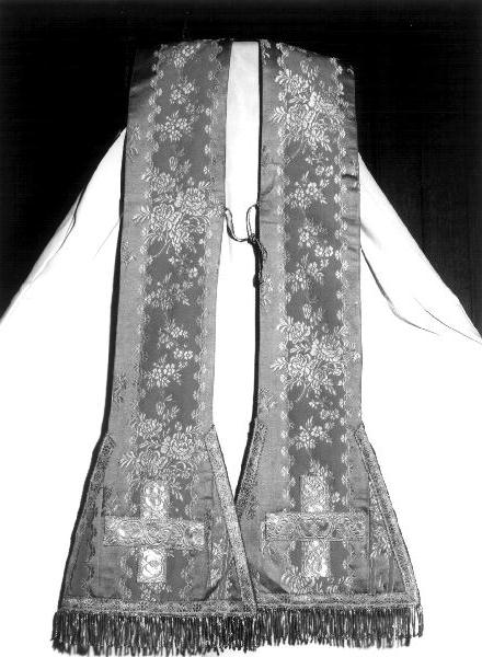 stola, elemento d'insieme - manifattura ligure (fine sec. XIX)