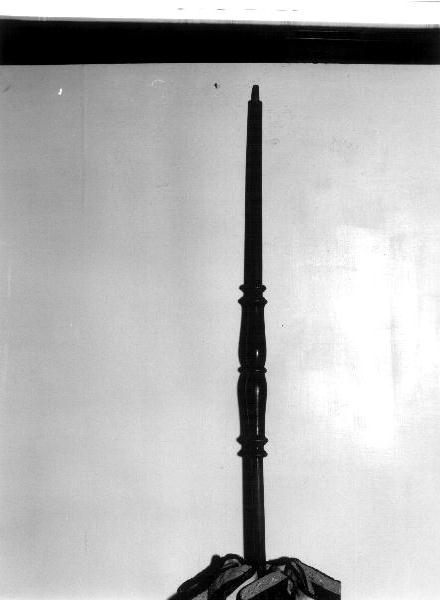 asta di ombrellino processionale, elemento d'insieme - PRODUZIONE LIGURE (seconda metà sec. XIX)