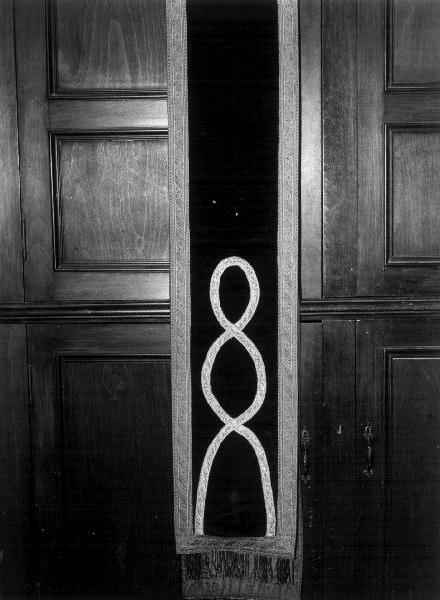 banda processionale, elemento d'insieme - manifattura ligure (ultimo quarto sec. XIX)