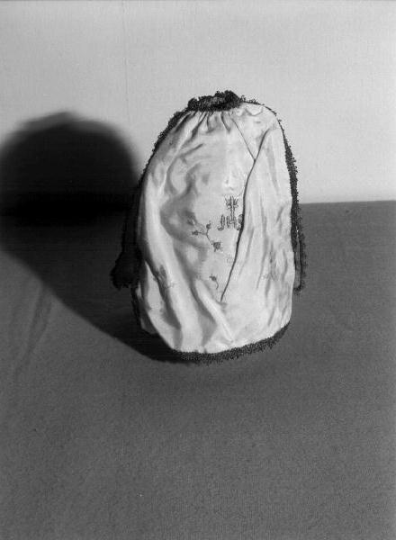 CALICE EUCARISTICO/ MONOGRAMMA CRISTOLOGICO (conopeo di pisside, opera isolata) - manifattura ligure (prima metà sec. XX)