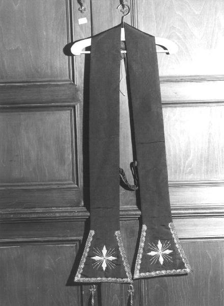 stola, elemento d'insieme - manifattura ligure (secondo quarto sec. XX)