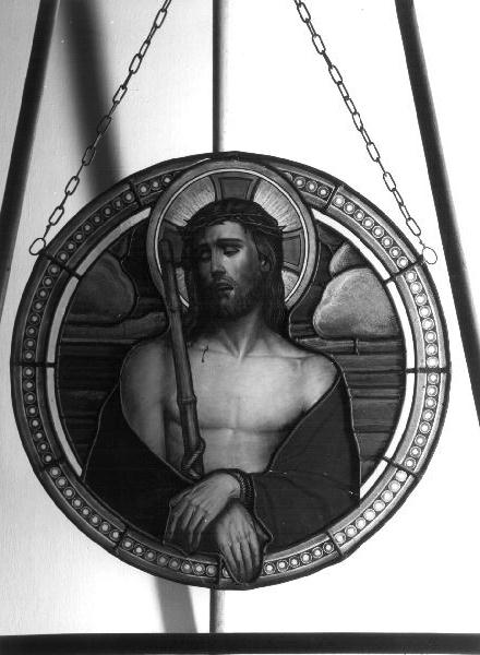 Ecce Homo (vetrata, opera isolata) - PRODUZIONE LIGURE (prima metà sec. XX)