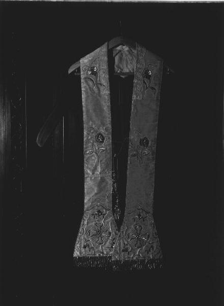 stola, elemento d'insieme - manifattura ligure (prima metà sec. XX)