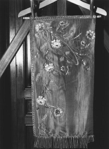 tendina, coppia - manifattura ligure (inizio sec. XX)