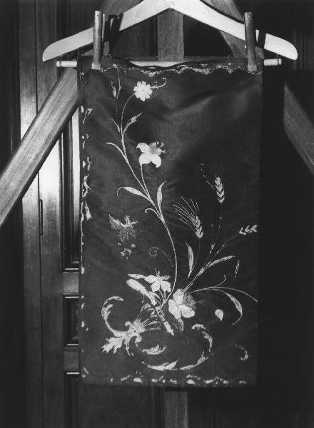 fiori (tendina, opera isolata) - manifattura ligure (prima metà sec. XX)