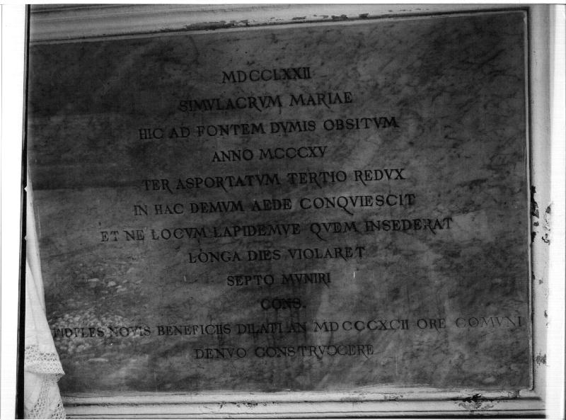 lapide, opera isolata - bottega ligure (sec. XIX)