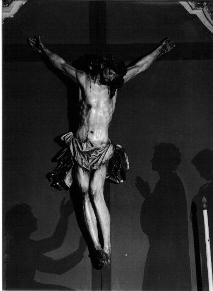 Cristo crocifisso (statua, elemento d'insieme) di Bissoni Domenico detto Veneziano (cerchia) (sec. XVII)