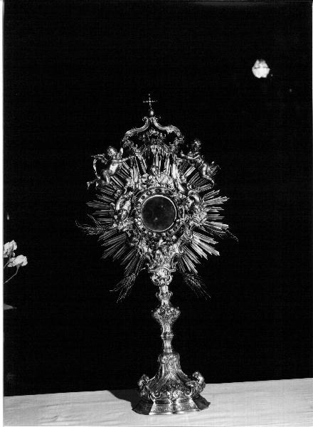 ostensorio - a raggiera, opera isolata - bottega ligure (sec. XVIII)