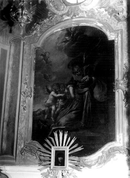 estasi di San Francesco d'Assisi (dipinto, elemento d'insieme) di Carlone Giovanni Battista (seconda metà sec. XVII)