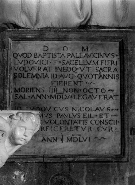 lapide, opera isolata - bottega ligure (sec. XVI)