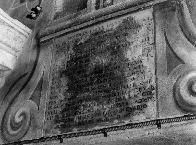 lapide documentaria, opera isolata - bottega ligure (sec. XVII)