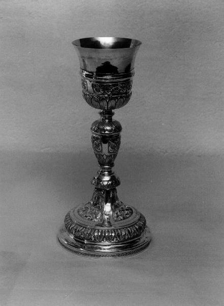 motivi decorativi vegetali (calice, opera isolata) - bottega ligure (sec. XIX)