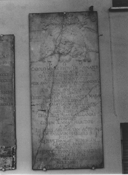 lapide tombale, opera isolata - bottega ligure (sec. XVIII)