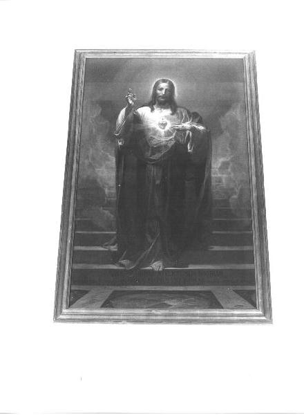 Sacro Cuore di Gesù (dipinto, opera isolata) di Traverso Mattia (attribuito) (sec. XX)