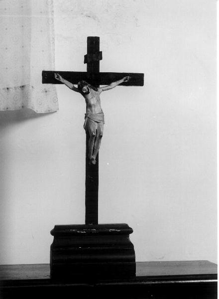 Cristo crocifisso (croce da tavolo, opera isolata) - PRODUZIONE GENOVESE (sec. XIX)