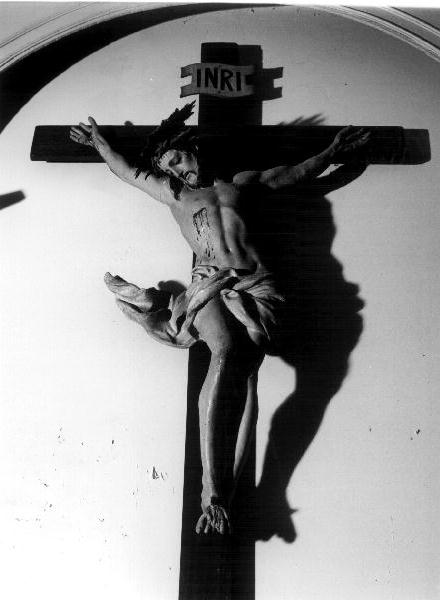 Cristo crocifisso (crocifisso, elemento d'insieme) - PRODUZIONE GENOVESE (sec. XVIII)